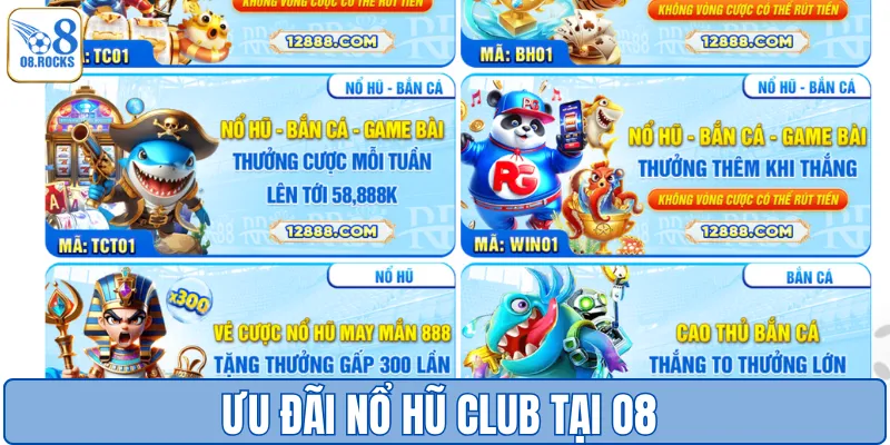 Chương trình khuyến mãi nổ hũ club nổi bật
